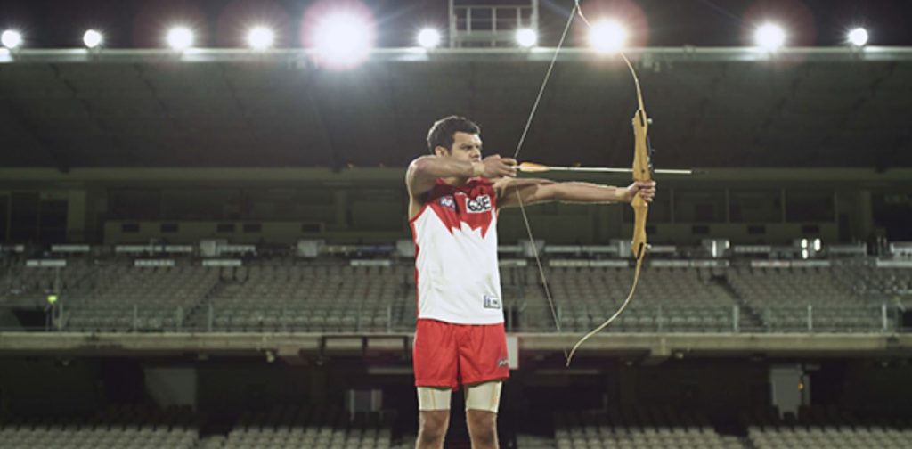 Artists tackle an Australian obsession in sporting exhibition at UQ Art Museum.